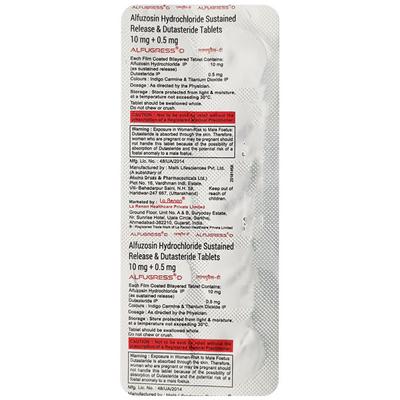 Alfugress D Tablet 10'S - Bladder And Prostate Disorders-Dru