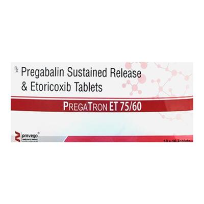 PREGATRON ET 75/60 Tablet 10's - Neuropathic Pain-Dru