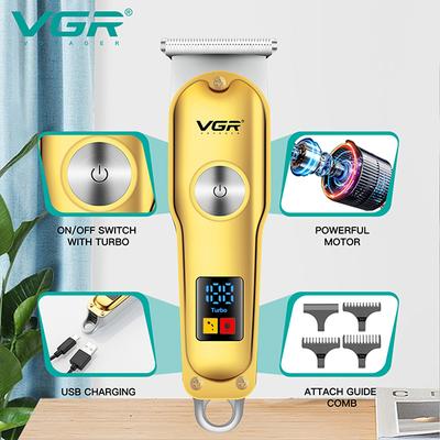 VGR V-290 Trimmer 120 min Runtime 3 Length Settings (Gold) 1's - Trimmers