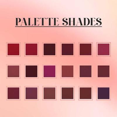 Matt Look My Heart forever Lip Color Palette, Long Lasting - My Heart forever 18 gm - Lip Kits & Palettes