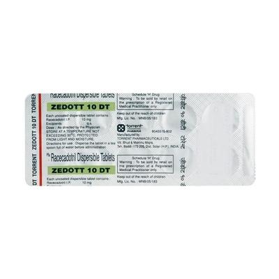 Zedott DT 10mg Tablet 10'S - Diarrhoea-Ant