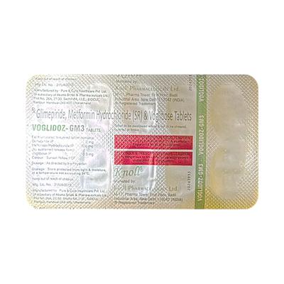 VOGLIDOZ GM 3 Tablet 10's - Diabetes-Ant