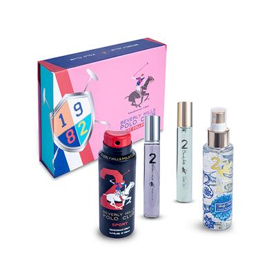 Beverly Hills Polo Club Perfume Gift Set (1 X 100ml) + Body Mist (1 X 100ml) + EDT (2 X 16ml each) 1's - Deodorants/Roll-Ons