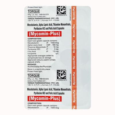 Mycomin Plus Capsule 10's - Supplements-Sup
