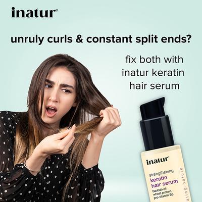Inatur Keratin Damage Control Hair Serum 50ml - Hair Serums
