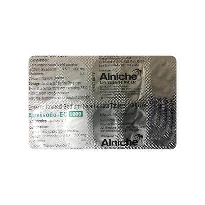 AUXISODA EC 1000 Tablet 10's - Ulcer/Reflux/Flatulence-Aaa