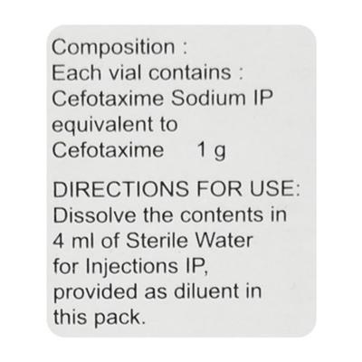 Omnicef 1gm Injection 1's - Bacterial Infections-Cep