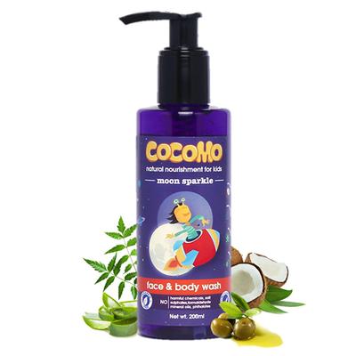 Cocomo Naturall Kids Face and Body Wash Floral Fragrance MoistureRich Moon Sparkle 200 ml - Baby Body Wash