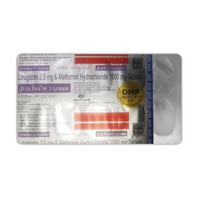 JUSLINA M 2.5/1000 Tablet 10's - Diabetes-Ant