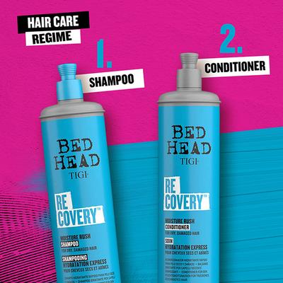 TIGI Bed Head Recovery Moisture Rush Shampoo for Dry and Damaged Hair 600 ml - Shampoos