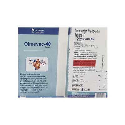 OLMEVAC 40 Tablet 10's - Hypertension-Ang