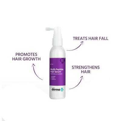 The Derma Co. Multipeptide Hair Serum for Hair Growth Day + Night 60 ml - Face Serum