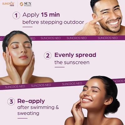 SUNCROS NEO SPF 75+ PA+++ UVA/UVB/IR/VISIBLE/BLUE LIGHT Sunscreen Gel 50g - Sun Protectors-Emo