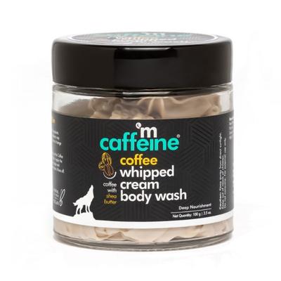 mCaffeine Whipped Cream Coffee Body Wash With Shea Butter Moisturizing & Cleansing Shower 100 gm - Shower Gels & Body Wash