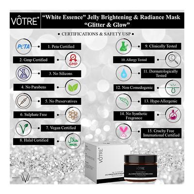 Votre Jelly Brightening & Radiance Mask - White Essence 50 gm - Face Creams