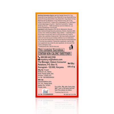 Centrum Kids Recharge Powder - Orange Flavour (Pack of 6 x 5 gm) - Kids Nutrition