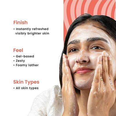 Foxtale Super Glow Face Wash, Reduces Tan, Boosts Glow 100 ml - Face Wash & Cleansers