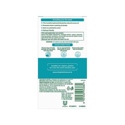 Simple Daily Skin Detox Spot Patch 48 gm - Masks & Peels