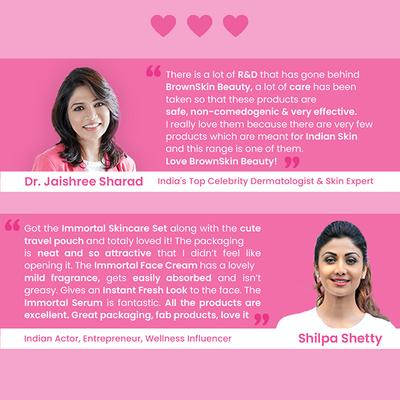 BrownSkin Beauty BSB Play Set Cleanse Hydrate Skincare Set with Free Travel Pouch 2's - Facial Kits