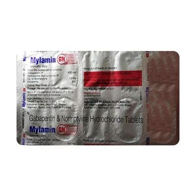 Mylamin GN 400/10mg Tablet 10'S - Neuropathic Pain-Dru