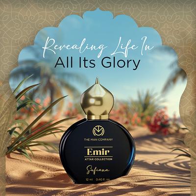 The Man Company Emir Attar Sufiana for Men, 35% Highly Concentrated Perfume Oil 12 ml - Men Perfumes (Edt/Edp)