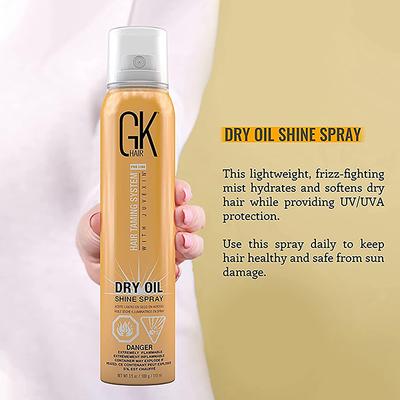 Gkhair Dry Oil Shine Spray 115 ml - Hair Sprays & Mists