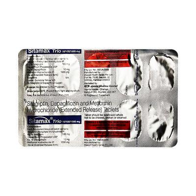 SITAMAX TRIO 10/100/1000 Tablet 10's - Diabetes-Ant