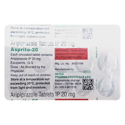 ASPRITO 20 Tablet 15's - Schizophrenia-Aps