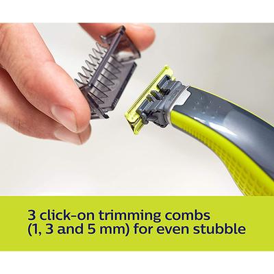 Philips Cordless OneBlade Hybrid Trimmer and Shaver with 3 Trimming Combs (QP2525/10) 1's - Trimmers