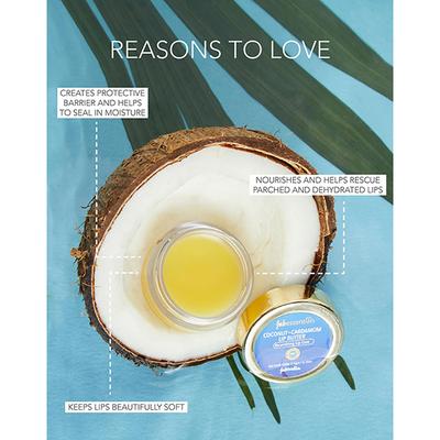 Fabessentials Coconut Cardamon Lip Butter 5 gm - Lip Scrubs