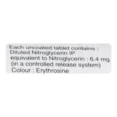 Nitrocontin 6.4mg Tablet 30'S - Angina