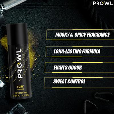 Prowl By Tiger Shroff, Deodorant Perfume Body Spray - Core 200 ml - Men Deodorants/Roll-Ons