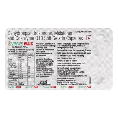 OVARES PLUS NUTRACEUTICAL Soft Gelatin Capsule 10's - Hormonal Therapy-Oth