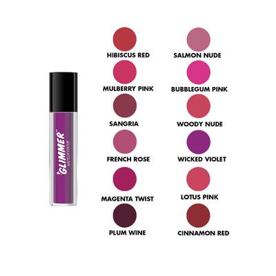 GLIMMER MATTE LIP COLOUR WICKED VOILET 2 ml - Lipsticks