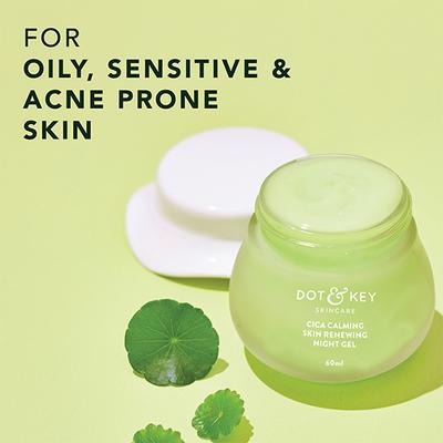 Dot & Key Cica Calming Skin Renewing Night Gel 60 ml - Night Cream