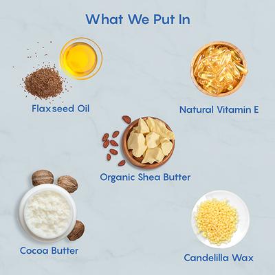 The Moms Co. Natural Vanilla Lip Balm with Cocoa & Shea Butters 5gm - Lip Balms