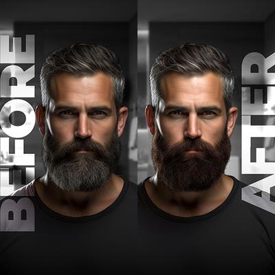 Beardo Beard Color Dark Brown Ammonia Free for Men 1's - Beard Colour