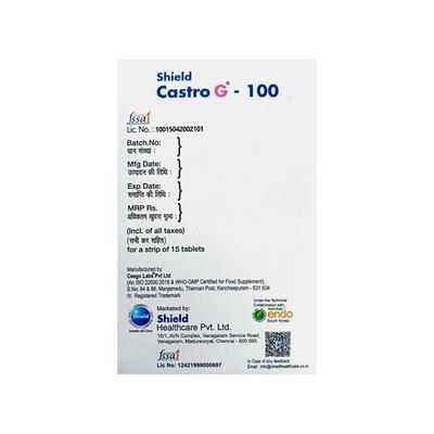 CASTRO G 100 Tablet 15's - Supplements-Sup