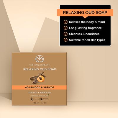 The Man Company Relaxing Oud Soap 100gm each 2's - Soaps