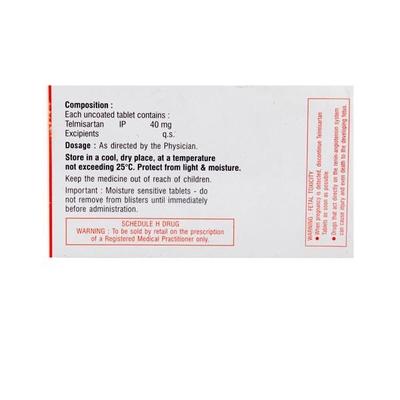 Hhtelm 40mg Tablet 10'S - Hypertension-Ang