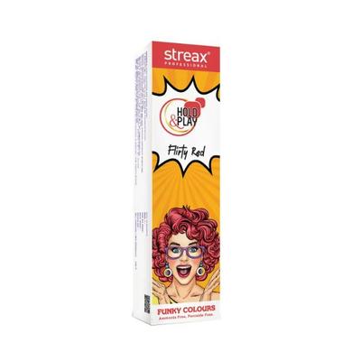 Streax Professional Hold & Play Funky Color Flirty Red 100 gm - Crème