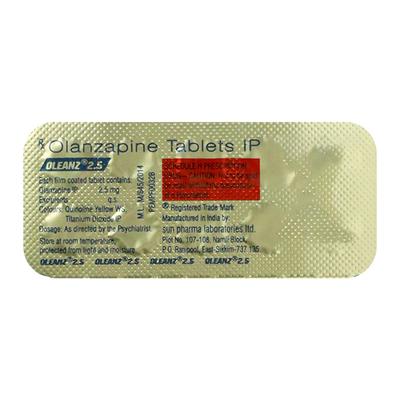Oleanz 2.5mg Tablet 10'S - Schizophrenia-Aps