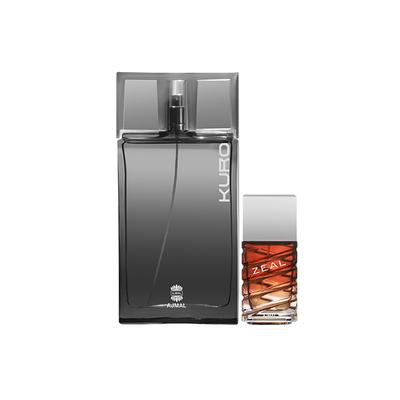 Ajmal Kuro EDP Aromatic Spicy Perfume And Zeal EDP Aquatic Woody Perfume 190 ml - Men Perfumes (Edt/Edp)