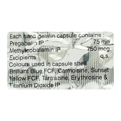 Pregastar M 75mg Capsule 15'S - Neuropathic Pain-Dru