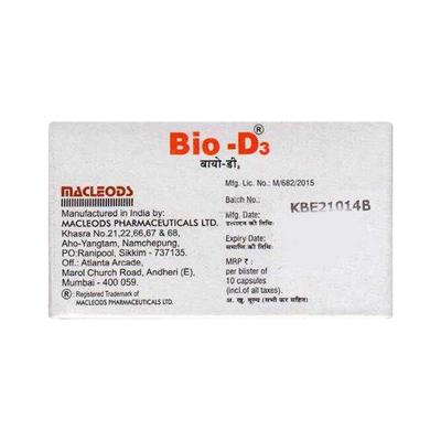 BIO D3 Capsule 10'S - Osteoporosis-Age