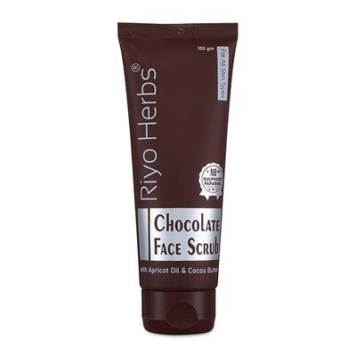 Riyo Herbs Chocolate Face Scrub - Apricot Oil & Cocoa Butter 100 gm - Face Scrubs