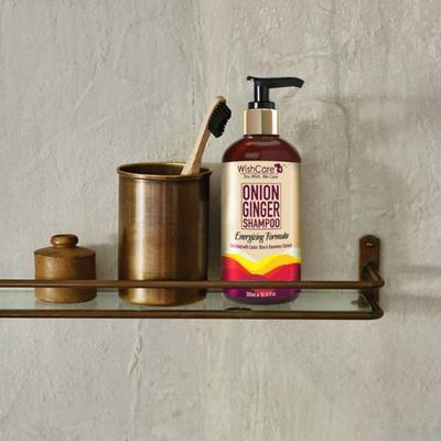 WishCare Onion Ginger Shampoo - Onion Shampoo for Hairfall Control - Paraben and Sulphate Free 300 ml - Shampoos