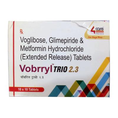 VOBRRYL TRIO 2.3 Tablet 10's - Diabetes-Ant