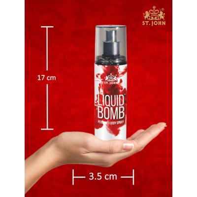St. John Liquid Bomb Code Gold Edition Body Spray 150 ml + Liquid Bomb Intense Body Spray 150 ml - Women Perfumes (Edt/Edp)