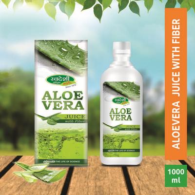 Swadeshi Aloevera Juice with Fiber 1000 ml - Diabetes Care (Ayush)